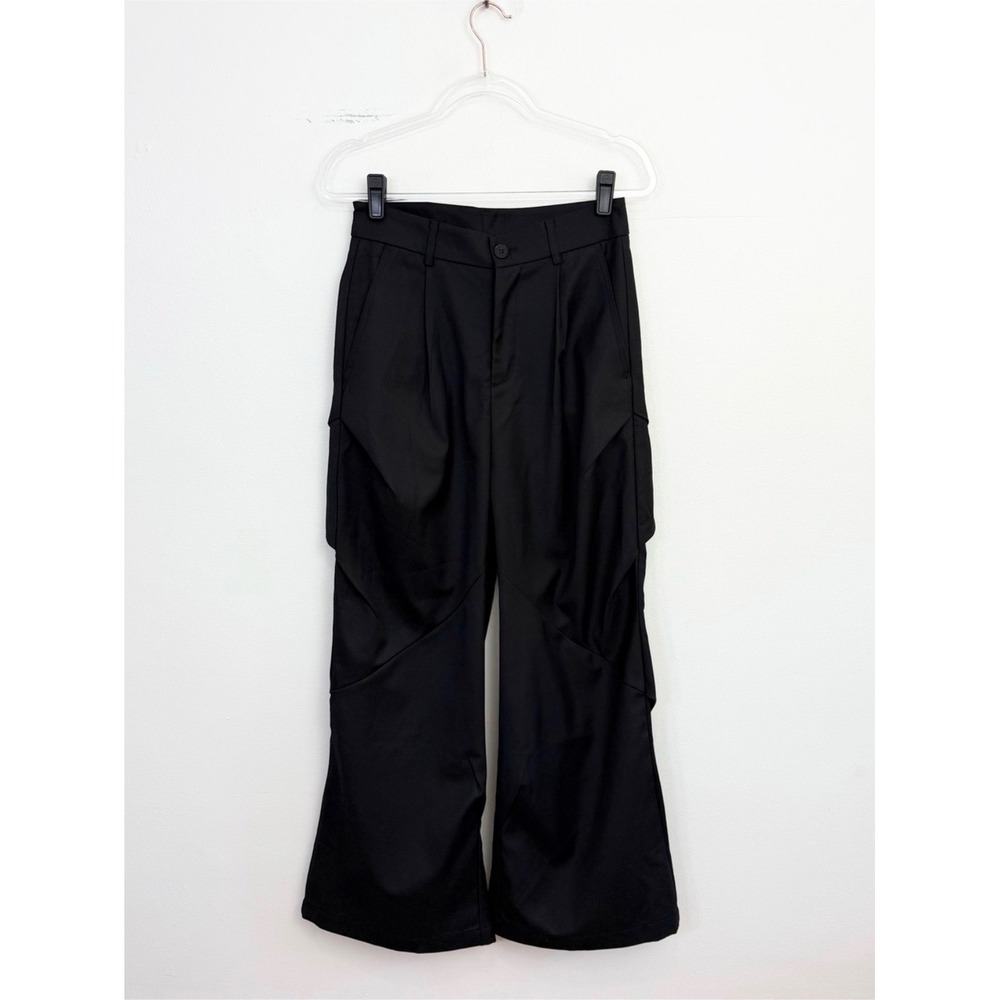 ACE Studio Black Wide‎ Leg Trousers Utility Pants Medium